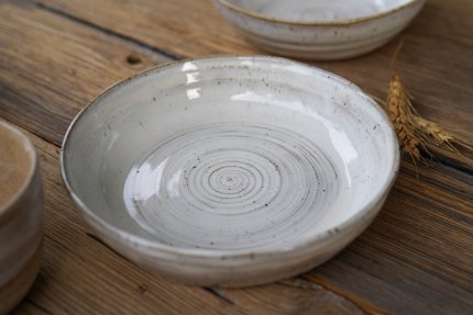 handgetöpferte sehr edle Pasta Bowl Keramik Schale